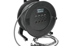 Tambur cablu XLR compact Klotz DrumLink 4/4 - 4||4 convertCON XLR 3p F/M4-channel - analog multicore drum - single ground - 30 m